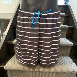 Lululemon Athletica Swim Trunks Black and White